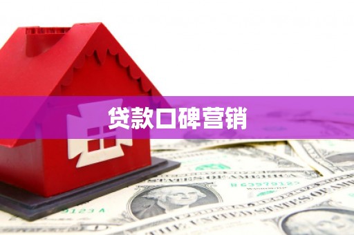 麻豆贷款口碑营销