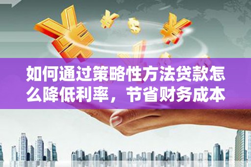 麻豆如何通过策略性方法贷款怎么降低利率，节省财务成本