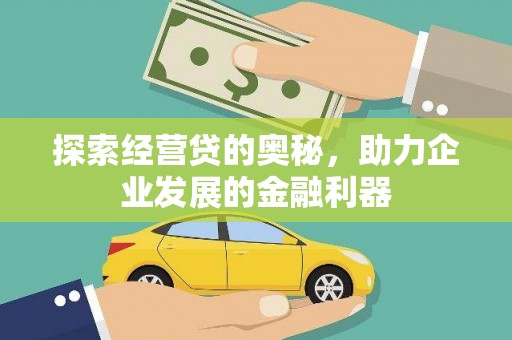 麻豆探索经营贷的奥秘，助力企业发展的金融利器