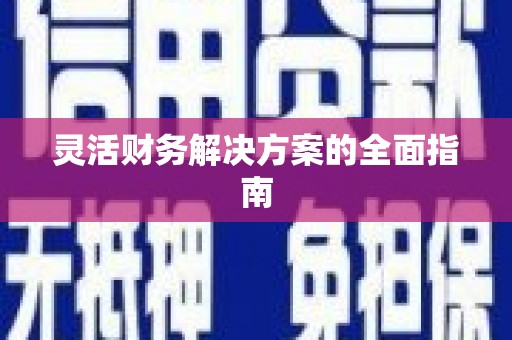 麻豆灵活财务解决方案的全面指南