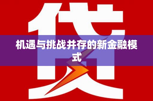 麻豆机遇与挑战并存的新金融模式
