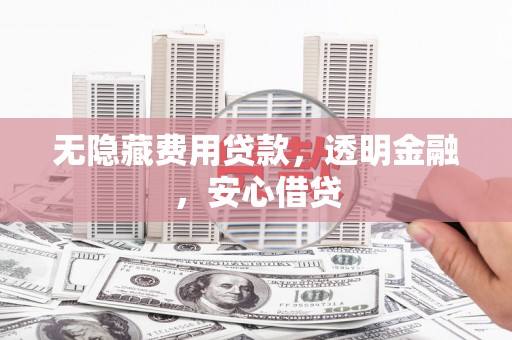 麻豆无隐藏费用贷款，透明金融，安心借贷