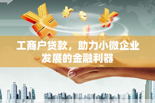 麻豆工商户贷款，助力小微企业发展的金融利器