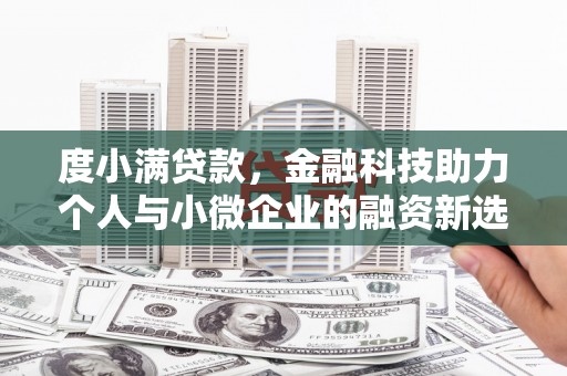 麻豆度小满贷款，金融科技助力个人与小微企业的融资新选择