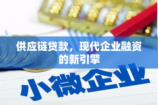 麻豆供应链贷款，现代企业融资的新引擎