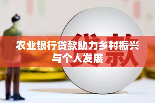 麻豆农业银行贷款助力乡村振兴与个人发展