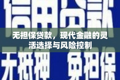 麻豆无担保贷款，现代金融的灵活选择与风险控制
