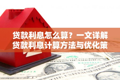 麻豆贷款利息怎么算？一文详解贷款利息计算方法与优化策略