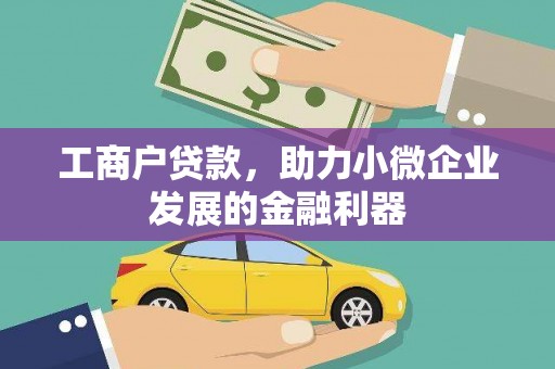 麻豆工商户贷款，助力小微企业发展的金融利器