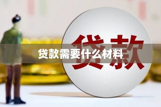 麻豆贷款需要什么材料