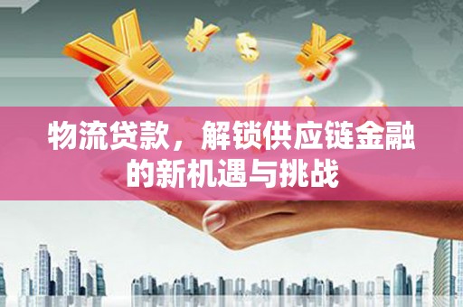 麻豆物流贷款，解锁供应链金融的新机遇与挑战