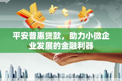 麻豆平安普惠贷款，助力小微企业发展的金融利器