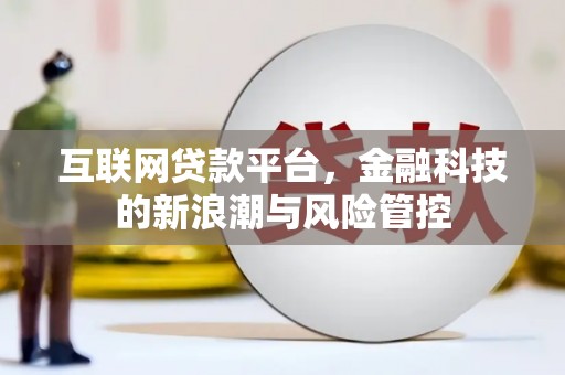 麻豆互联网贷款平台，金融科技的新浪潮与风险管控