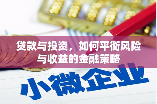 麻豆贷款与投资，如何平衡风险与收益的金融策略